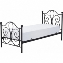 Łóżko metalowe 140x200 czarne Halmar - Stylowy Design