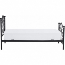 Łóżko metalowe 140x200 czarne Halmar - Stylowy Design
