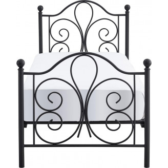 Łóżko metalowe 140x200 czarne Halmar - Stylowy Design