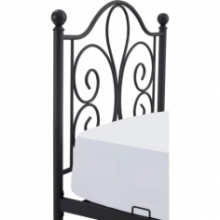 Łóżko metalowe 140x200 czarne Halmar - Stylowy Design
