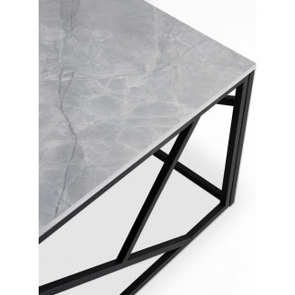 Stolik Universe Halmar: Nowoczesny design, popielaty marmur - Kup teraz!