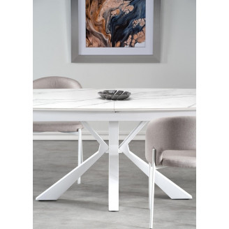 Stół rozkładany Vivaldi biały marmur Halmar | 160x89cm