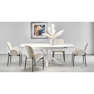 Stół rozkładany Vivaldi biały marmur Halmar | 160x89cm