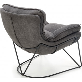 Fotel Volker Halmar: Designerski komfort w ciemnym popielu | Sklep meblowy
