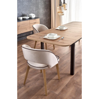 Stół rozkładany loft Florian | Halmar | 160x90 cm | Dąb Artisan