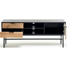 Szafka RTV Murano | Halmar | 150x40 cm | Dąb Artisan/Czarny 2