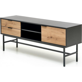 Szafka RTV Murano | Halmar | 150x40 cm | Dąb Artisan/Czarny