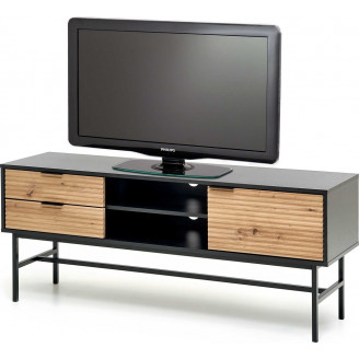 Szafka RTV Murano | Halmar | 150x40 cm | Dąb Artisan/Czarny