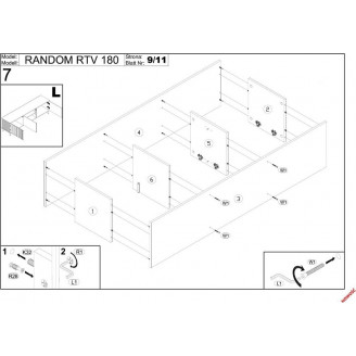 Szafka RTV Halmar Random 180x40: Nowoczesny Design | Sklep