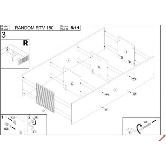 Szafka RTV Halmar Random 180x40: Nowoczesny Design | Sklep