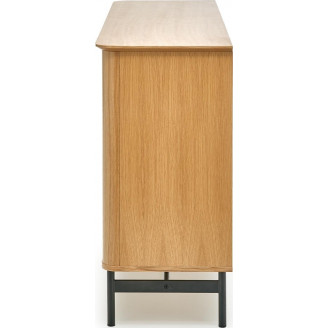 Komoda Retro Halmar Smart 167cm | Dąb Naturalny/Czarny
