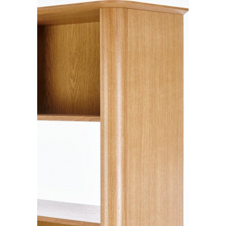 Regał stojący Smart Halmar | 196cm | Dąb naturalny/czarny