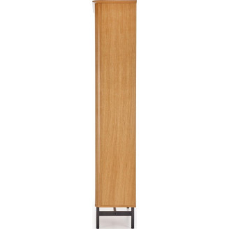 Regał stojący Smart Halmar | 196cm | Dąb naturalny/czarny