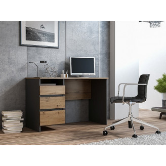 Biurko loft Signal B-005 120x55cm | Dąb Wotan/Antracyt - Kup Teraz!