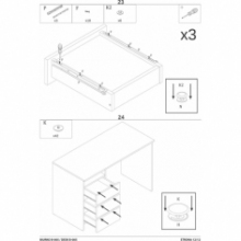 Biurko loft Signal B-005 120x55cm | Dąb Wotan/Antracyt - Kup Teraz!