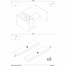 Biurko loft Signal B-005 120x55cm | Dąb Wotan/Antracyt - Kup Teraz!