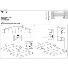 Łóżko welurowe Bella 90x200 różowe Signal | Komfortowy sen 2