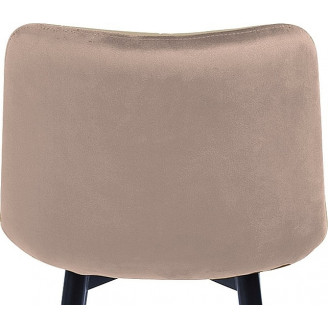Krzesło barowe Chic Velvet beżowe Signal | Komfort i styl