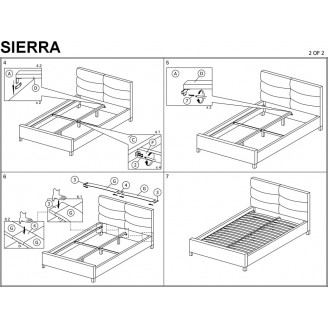 Łóżko welurowe Sierra 160x200 beżowe Signal | Komfort i styl
