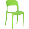 Krzesło z tworzywa Flexi zielone D2.Design