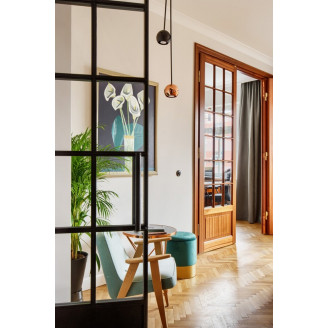 Pufa welurowa ze schowkiem Velvet L ciemna zieleń Moos Home
