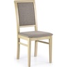 Klasyczne Krzesło drewniane tapicerowane SYLWEK1 dąb Halmar do kuchni, salonu i jadalni.