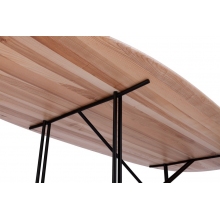 Stół drewniany owalny Brada 280x100 jesion Nordifra