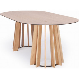 Stół owalny fornirowany Tavle Oval 180x90 dąb naturalny Nordifra 2