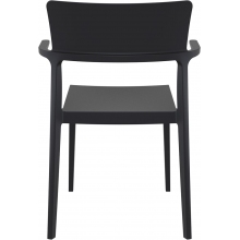 Krzesło z podłokietnikami PLUS czarne Siesta