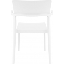 Krzesło z podłokietnikami PLUS białe Siesta