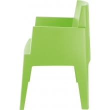 Krzesło ogrodowe z podłokietnikami Box zielone tropikalne Siesta
