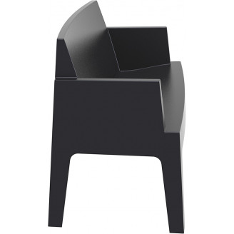 Sofa ogrodowa dwuosobowa Box czarna Siesta