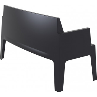 Sofa ogrodowa dwuosobowa Box czarna Siesta