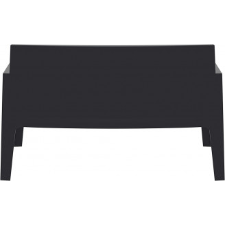 Sofa ogrodowa dwuosobowa Box czarna Siesta