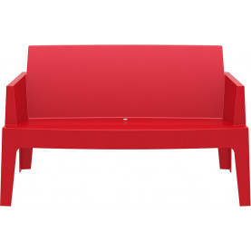 Stylowa Sofa ogrodowa dwuosobowa Box czerwona Siesta do ogrodu i na taras. 2