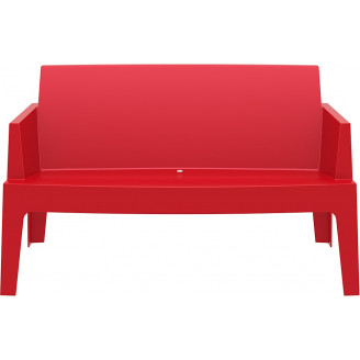 Sofa ogrodowa dwuosobowa Box czerwona Siesta