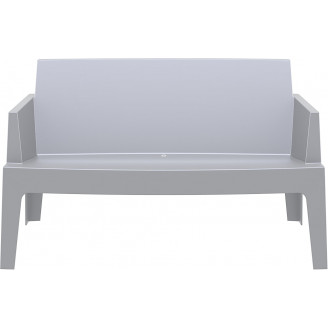 Sofa ogrodowa dwuosobowa Box srebrnoszara Siesta