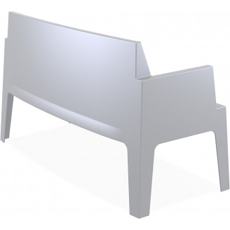 Sofa ogrodowa dwuosobowa Box srebrnoszara Siesta