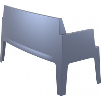 Sofa ogrodowa dwuosobowa Box ciemnoszara Siesta