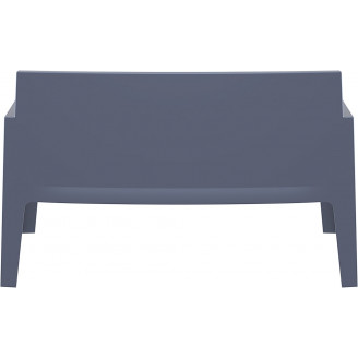 Sofa ogrodowa dwuosobowa Box ciemnoszara Siesta