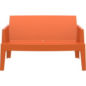 Stylowa Sofa ogrodowa dwuosobowa Box pomarańczowa Siesta do ogrodu i na taras. 2