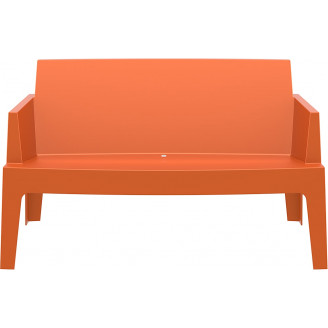 Sofa ogrodowa dwuosobowa Box pomarańczowa Siesta