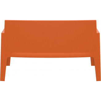 Sofa ogrodowa dwuosobowa Box pomarańczowa Siesta
