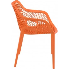 Krzesło ażurowe z podłokietnikami AIR XL pomarańczowe Siesta