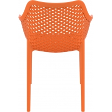 Krzesło ażurowe z podłokietnikami AIR XL pomarańczowe Siesta