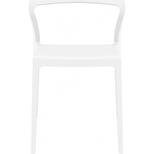 Krzesło z tworzywa SNOW białe Siesta