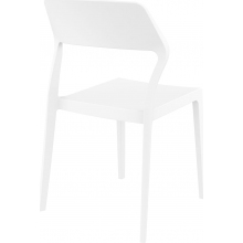 Krzesło z tworzywa SNOW białe Siesta