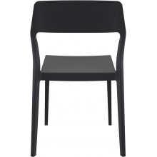 Krzesło z tworzywa SNOW czarne Siesta