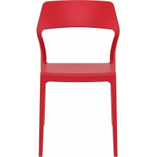 Krzesło z tworzywa SNOW czerwone Siesta