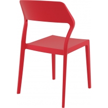 Krzesło z tworzywa SNOW czerwone Siesta